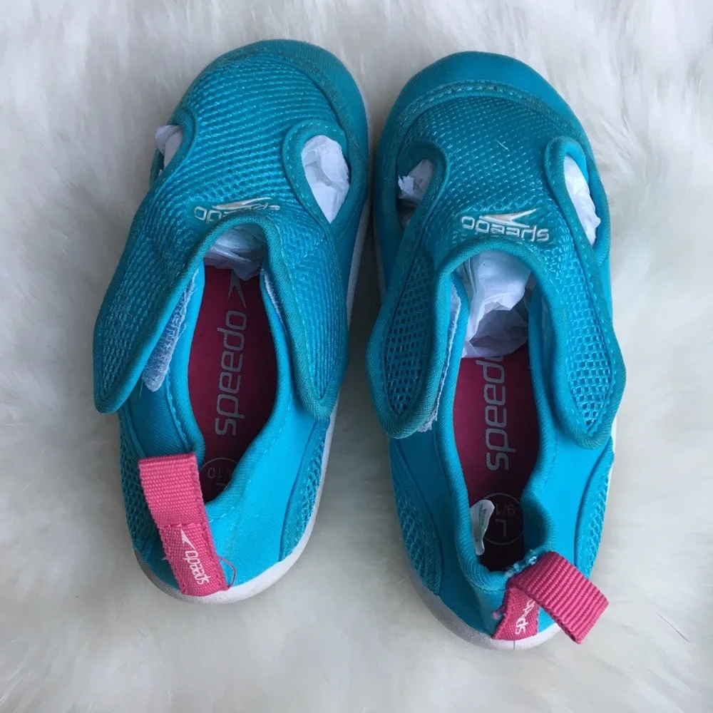 SPEEDO Teal Girls Neoprene Water Shoe Size L 9/10